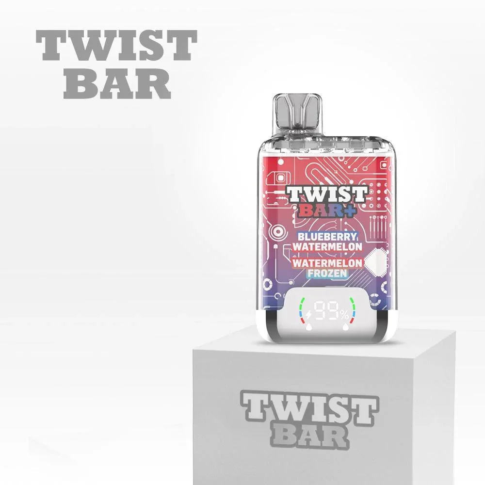 TWIST BAR PLUS GRAPE ICE & BLUE RAZZ ICE GRAPE ICE BLUE RAZZ ICE TWIST BAR Disposable Vapes available at Puff N Pass Vapes in Abbotsford BC