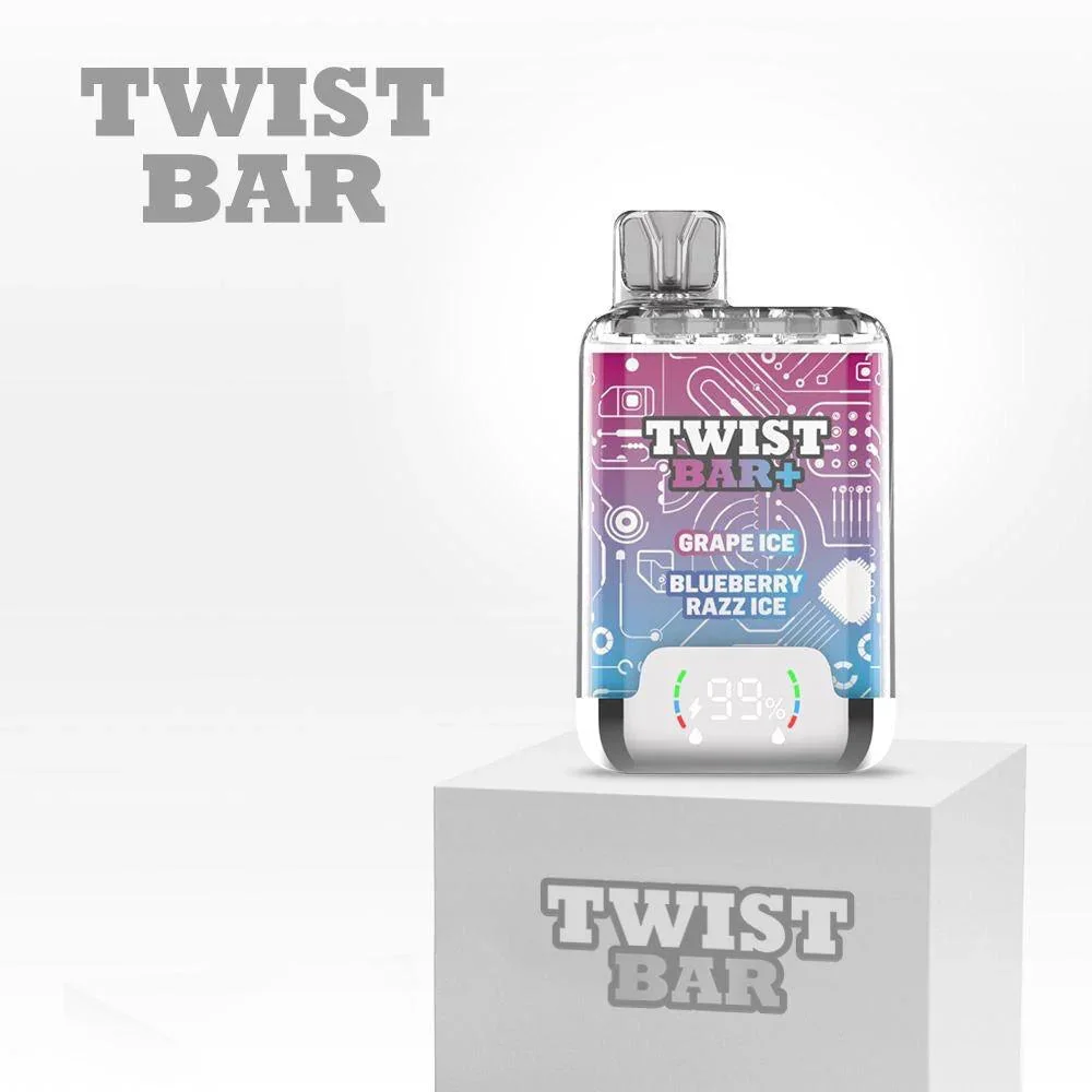 TWIST BAR PLUS GUAVA ICE & KIWI PASSIONFRUIT GUAVA ICE GUAVA ICE KIWI PASSIONFRUIT GUAVA ICE TWIST BAR Disposable Vapes available at Puff N Pass Vapes in Abbotsford BC