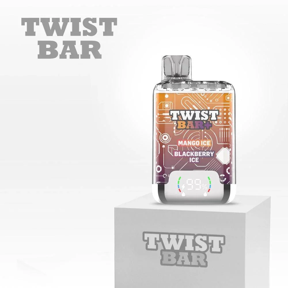 TWIST BAR PLUS PEACH ICE & PEACH ICE CREAM PEACH ICE PEACH ICE CREAM TWIST BAR Disposable Vapes available at Puff N Pass Vapes in Abbotsford BC
