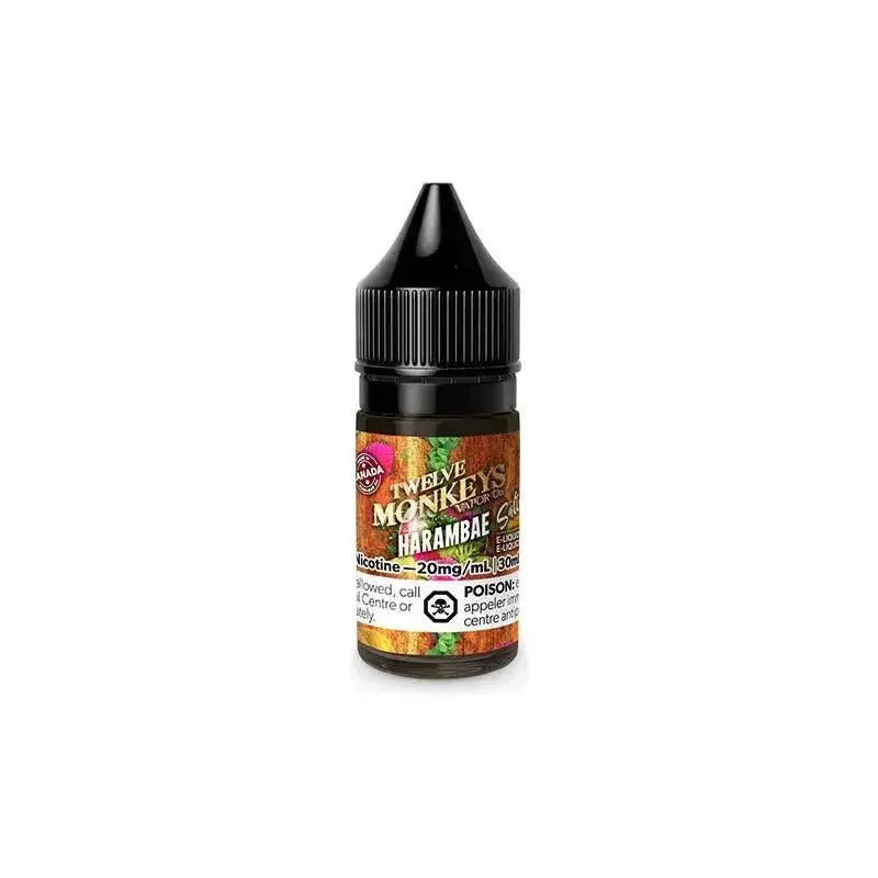 TWELVE MONKEYS 20MG HARAMBAE HARAMBAE TWELVE MONKEYS E-Liquids 12-20mg available at Puff N Pass Vapes in Abbotsford BC