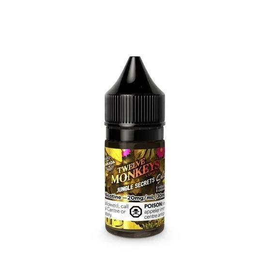 TWELVE MONKEYS 20MG JUNGLE SECRETS JUNGLE SECRETS TWELVE MONKEYS E-Liquids 12-20mg available at Puff N Pass Vapes in Abbotsford BC