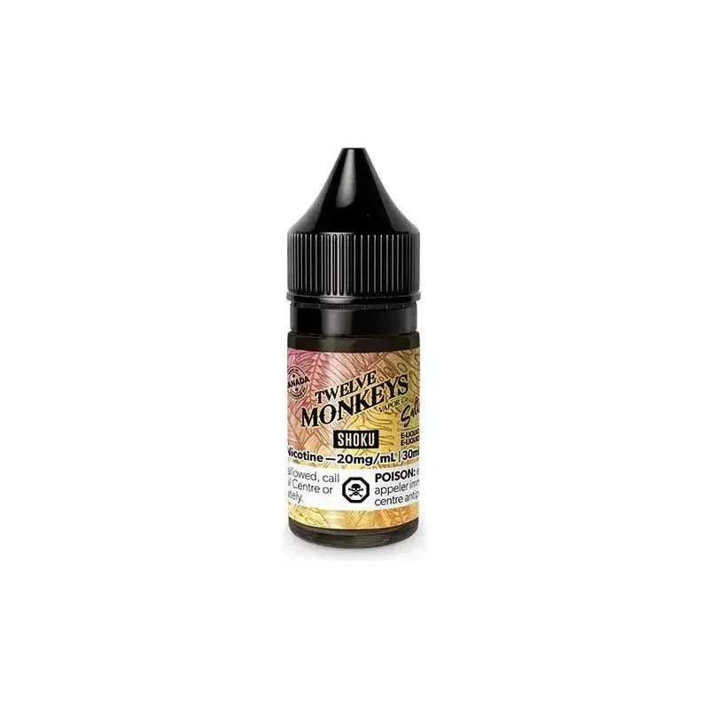 TWELVE MONKEYS 20MG SHOKU SHOKU TWELVE MONKEYS E-Liquids 12-20mg available at Puff N Pass Vapes in Abbotsford BC