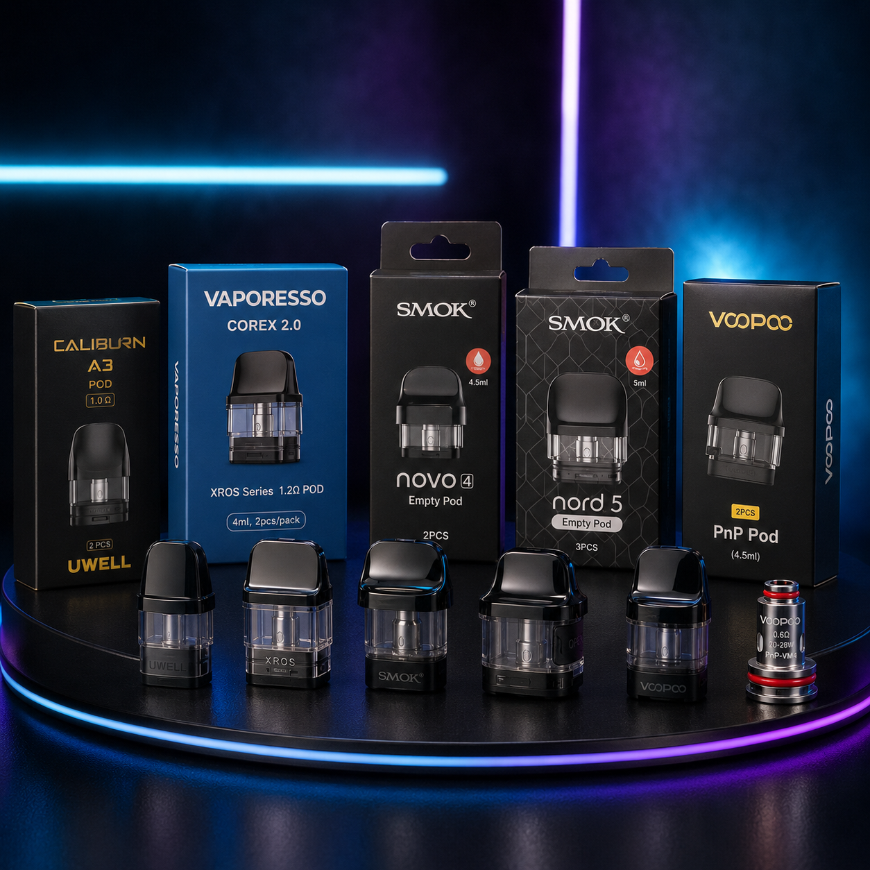 Refillable Pods & Coils Singles