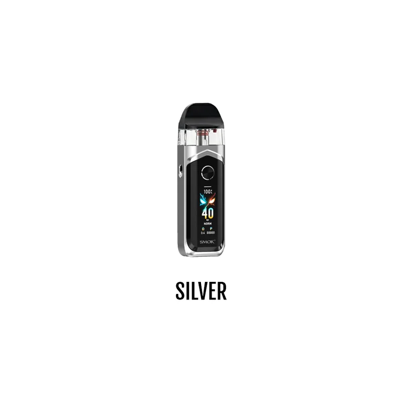SMOK NORD 6 SILVER 6 SILVER SMOK NORD Refillable Vapes available at Puff N Pass Vapes in Abbotsford BC