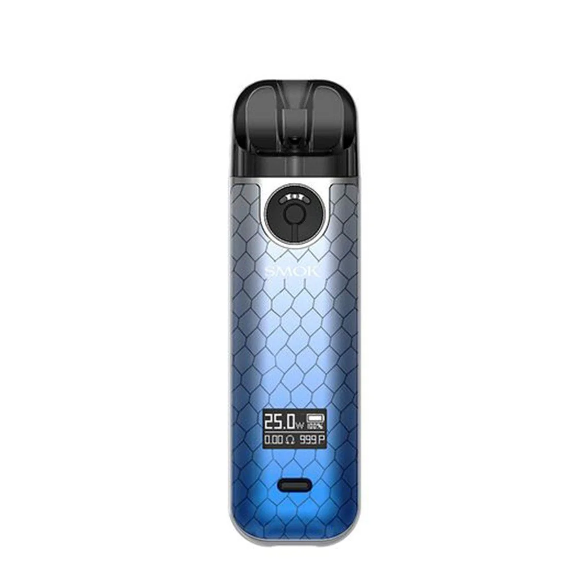 SMOK NOVO 4 BLUE GREY COBRA 4 BLUE GREY COBRA SMOK NOVO Refillable Vapes available at Puff N Pass Vapes in Abbotsford BC