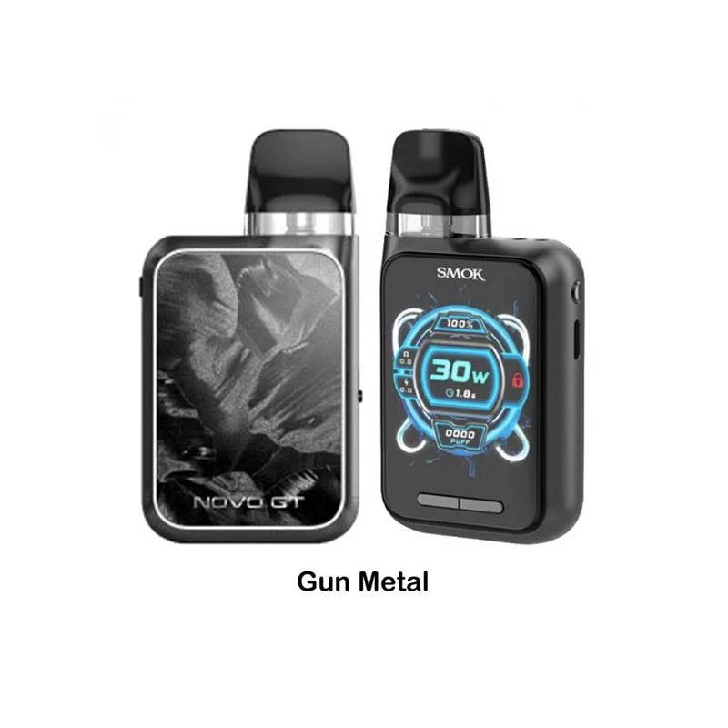 SMOK NOVO GT BOX GUN METAL GT BOX GUN METAL SMOK NOVO Refillable Vapes available at Puff N Pass Vapes in Abbotsford BC