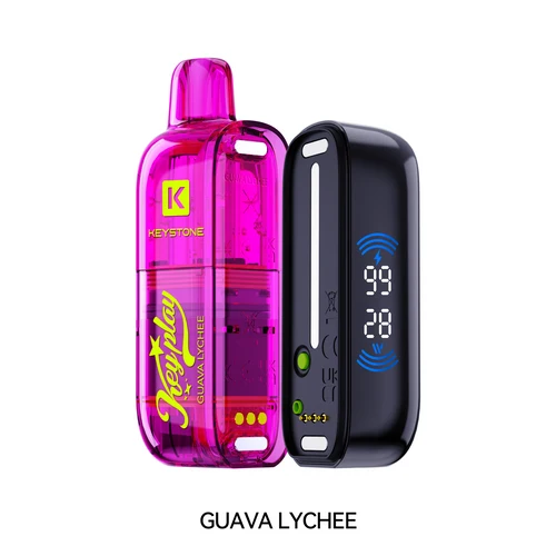 VFEEL KEYPLAY GUAVA LYCHEE GUAVA LYCHEE VFEEL KEYPLAY Disposable Vapes available at Puff N Pass Vapes in Abbotsford BC