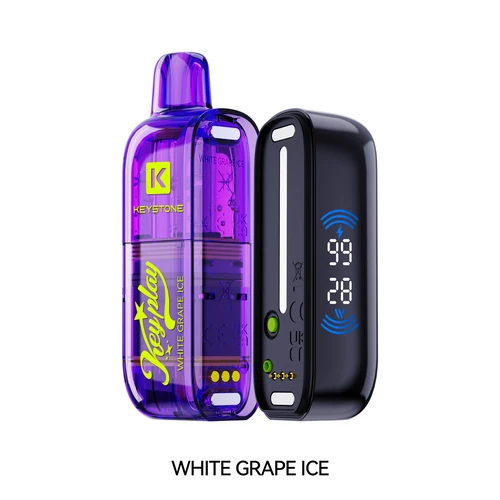 VFEEL KEYPLAY WHITE GRAPE WHITE GRAPE VFEEL KEYPLAY Disposable Vapes available at Puff N Pass Vapes in Abbotsford BC