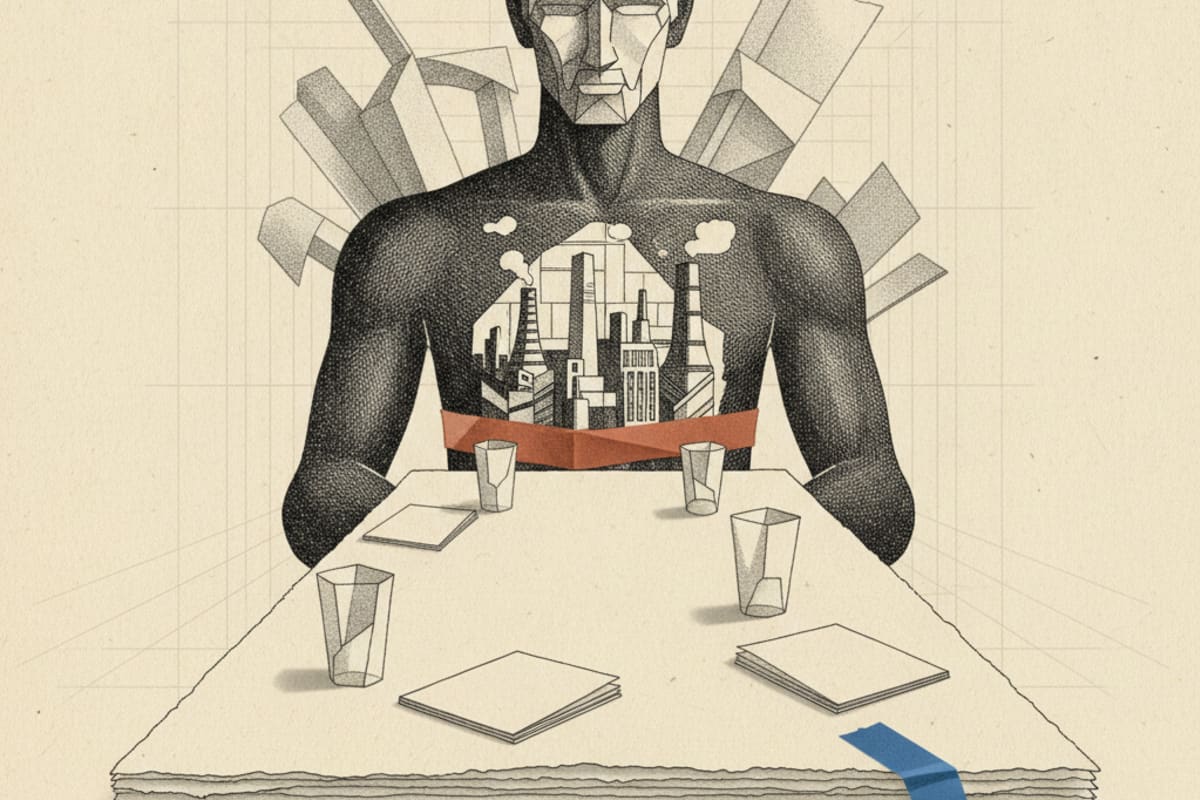 Illustration editoriale : Les patrons de la tech réclamaient des freins