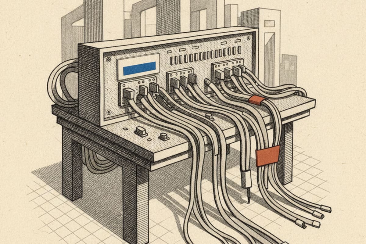 Illustration editoriale : Le logiciel automobile cumule plus de cent calculateurs
