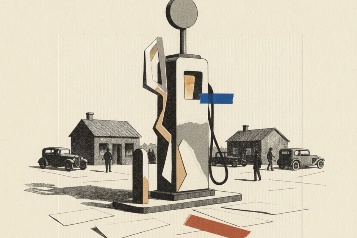 Illustration editoriale : Les stations indépendantes voient leur trésorerie s'assécher rapidement