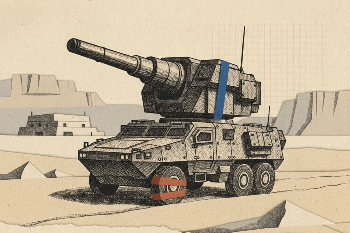 Illustration editoriale : Le Pentagone valide le tir laser opérationnel