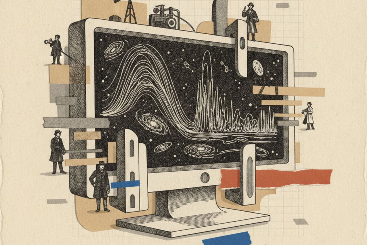 Illustration editoriale : Une collision passée déforme les flux interstellaires