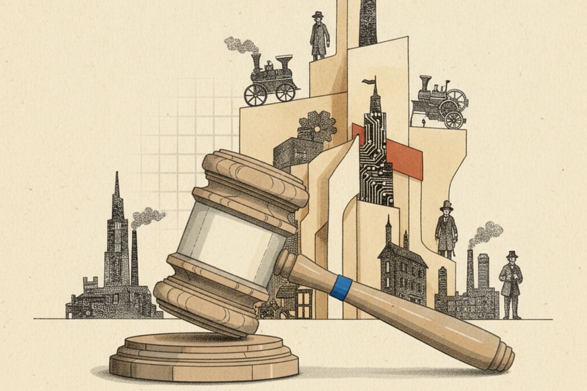 Illustration editoriale : Le tribunal inflige 4,5 millions de dollars d'indemnités