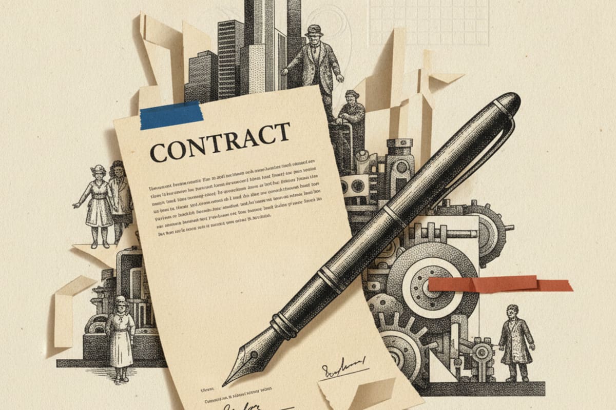 Illustration editoriale : Les juristes bloquent le partage des fichiers clients
