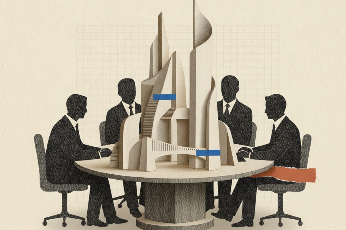 Illustration editoriale : Anthropic structure une académie inspirée du modèle médical