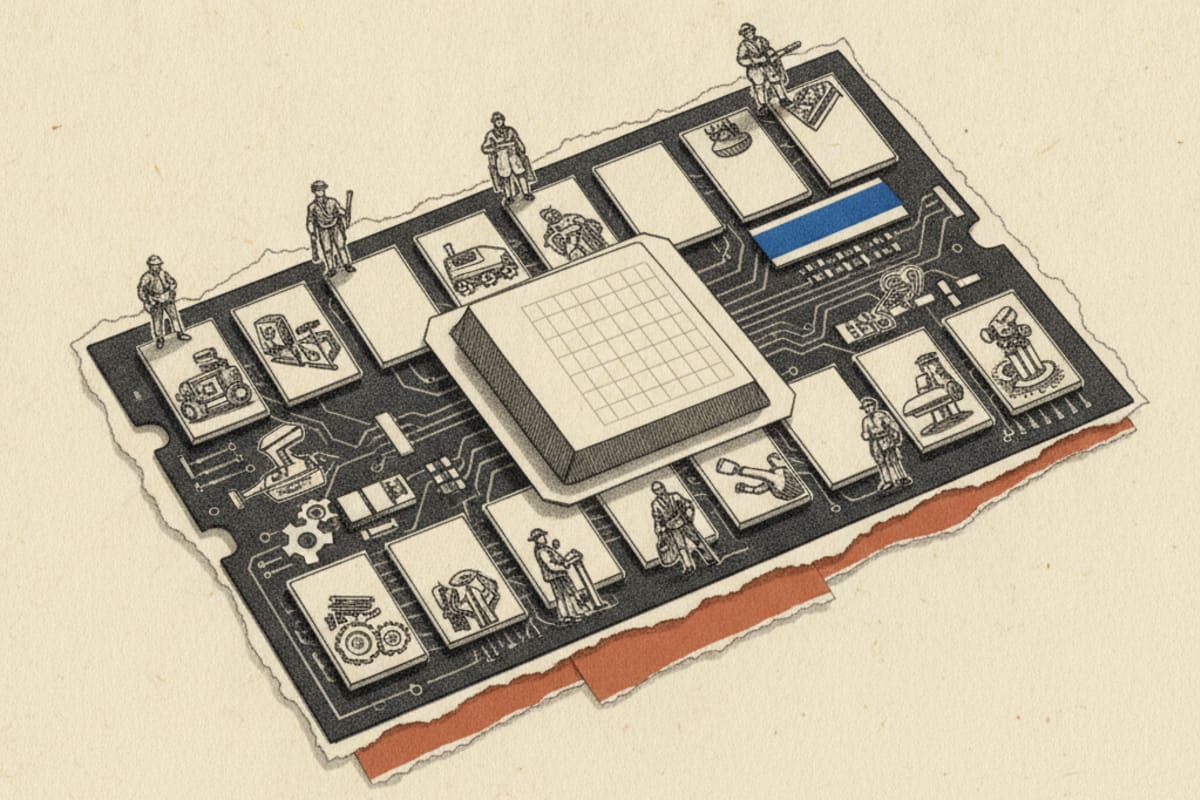 Illustration editoriale : La flambée de la mémoire impose ce compromis