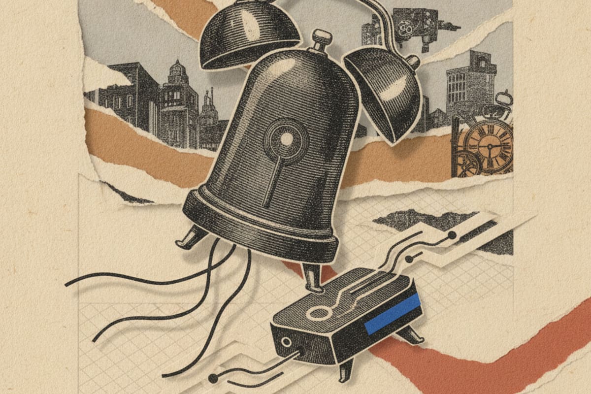 Illustration editoriale : Les sirènes autonomes s'effacent devant la télésurveillance