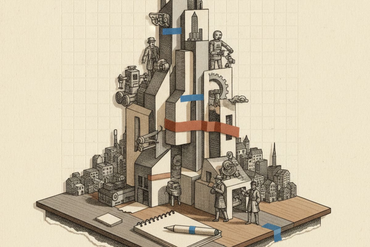 Illustration editoriale : Altman qualifie la ferveur technologique de risque opérationnel