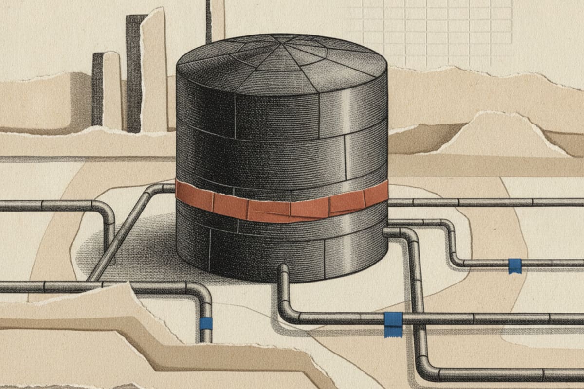Illustration editoriale : Bruxelles ramène le seuil des réserves à 80 %