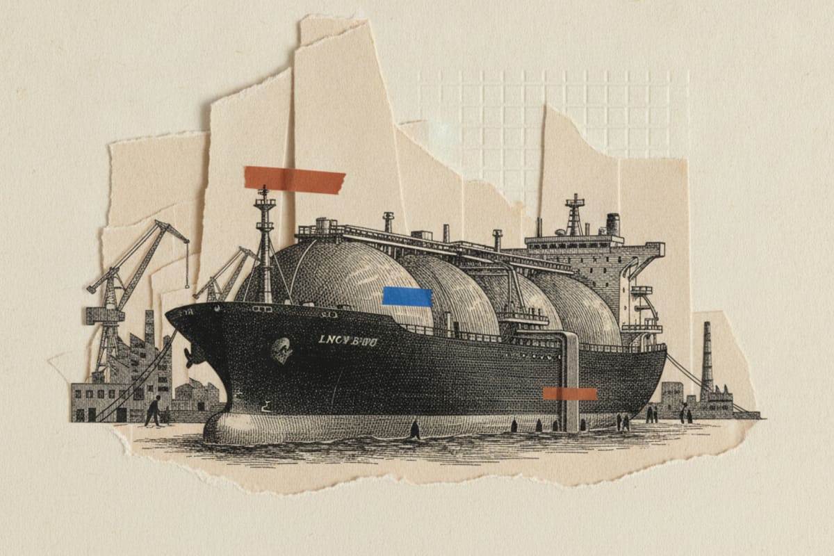 Illustration editoriale : Le blocage maritime renchérit les importations d'hydrocarbures