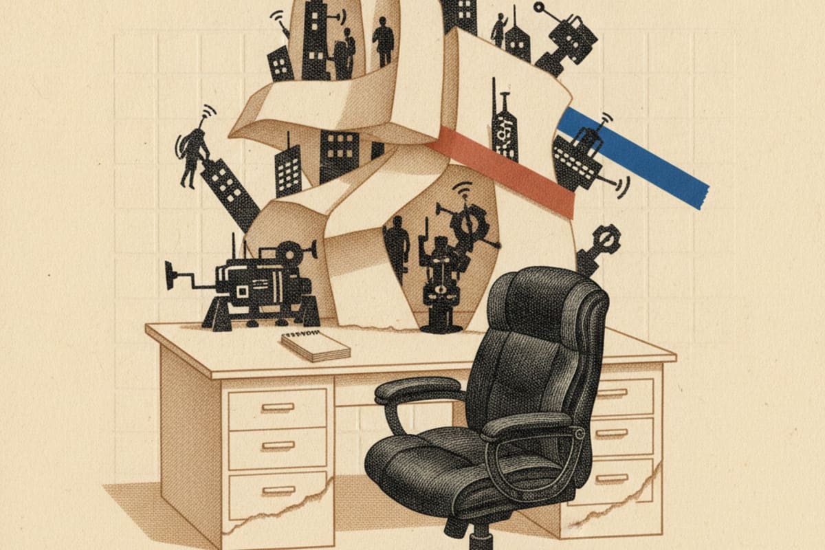 Illustration editoriale : Brian Monahan quitte la tête d'Albertsons Media Collective