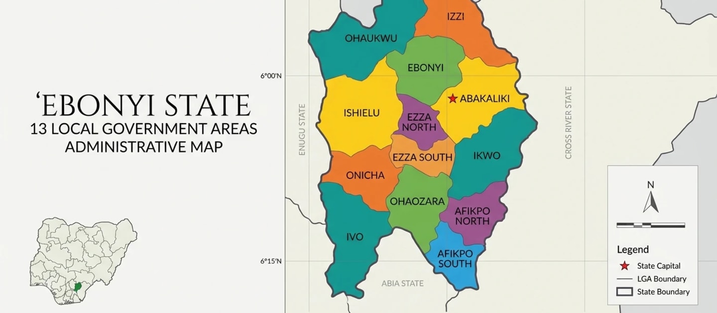 Map of Ebonyi State