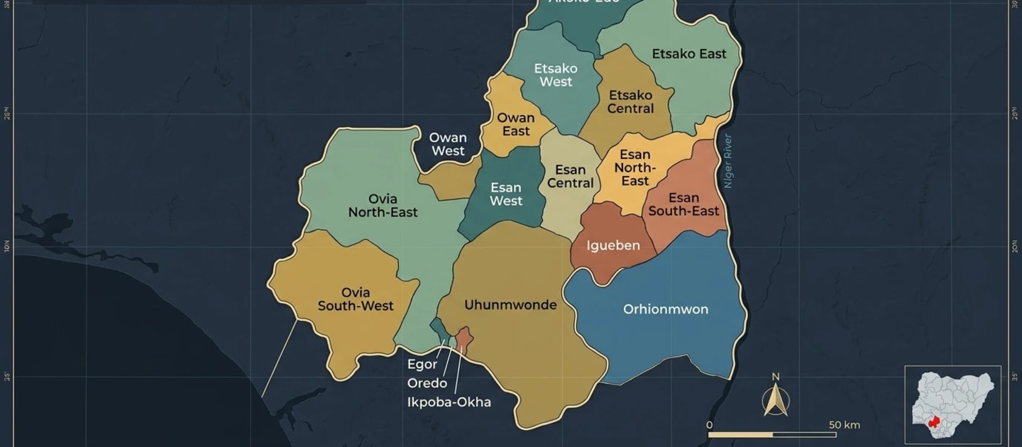 Map of Edo State