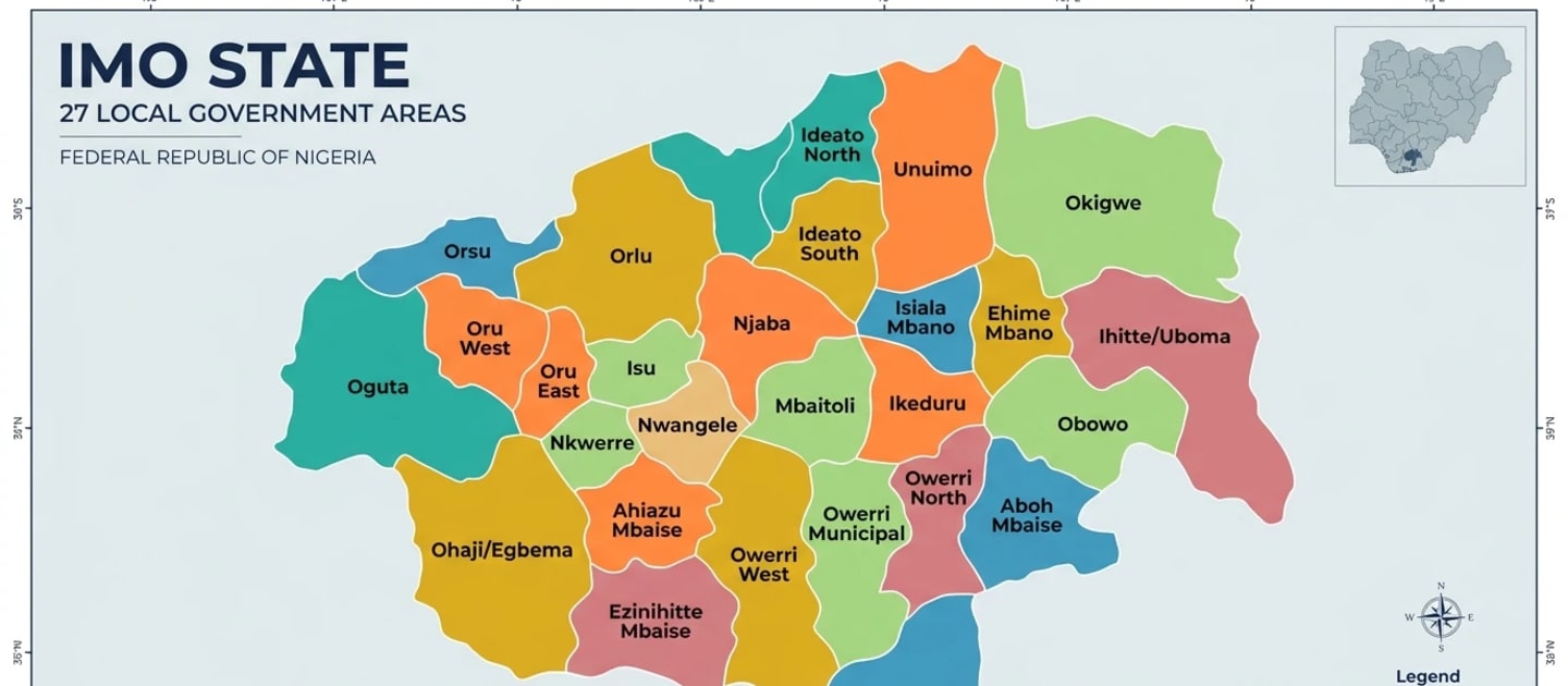 Map of Imo State
