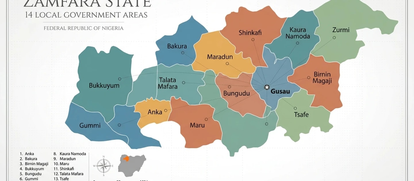 Map of Zamfara State