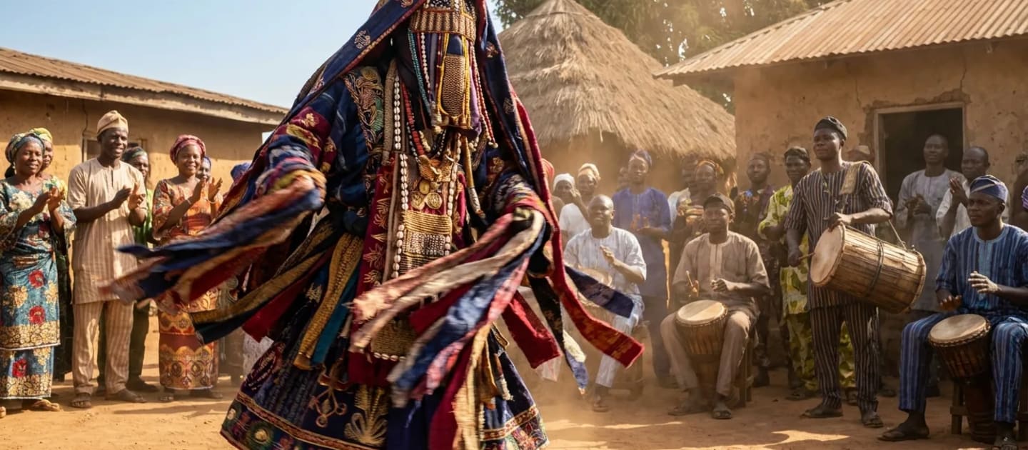Egungun festival in Nigeria