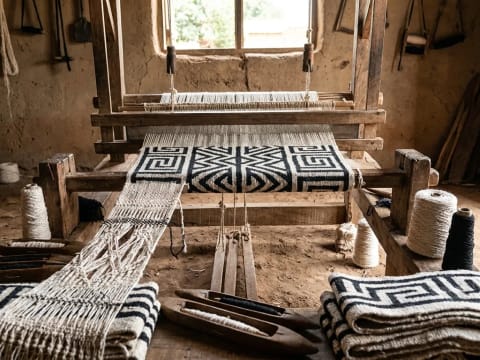 Tiv Cloth Weaving