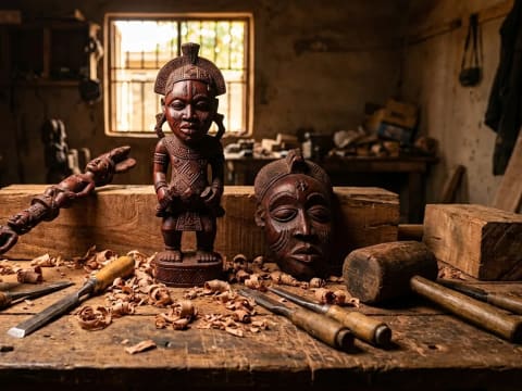 Yoruba Wood Carving