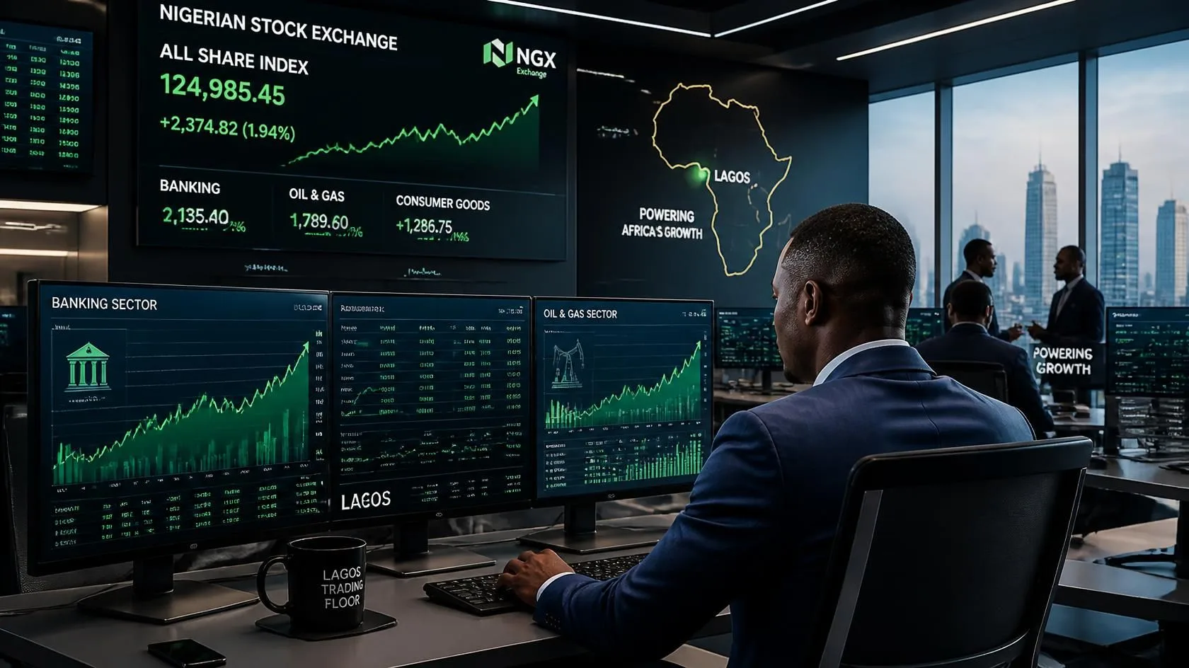 Nigerian Stocks Gain ₦1.29 Trillion as Banking and Oil Shares Rebound