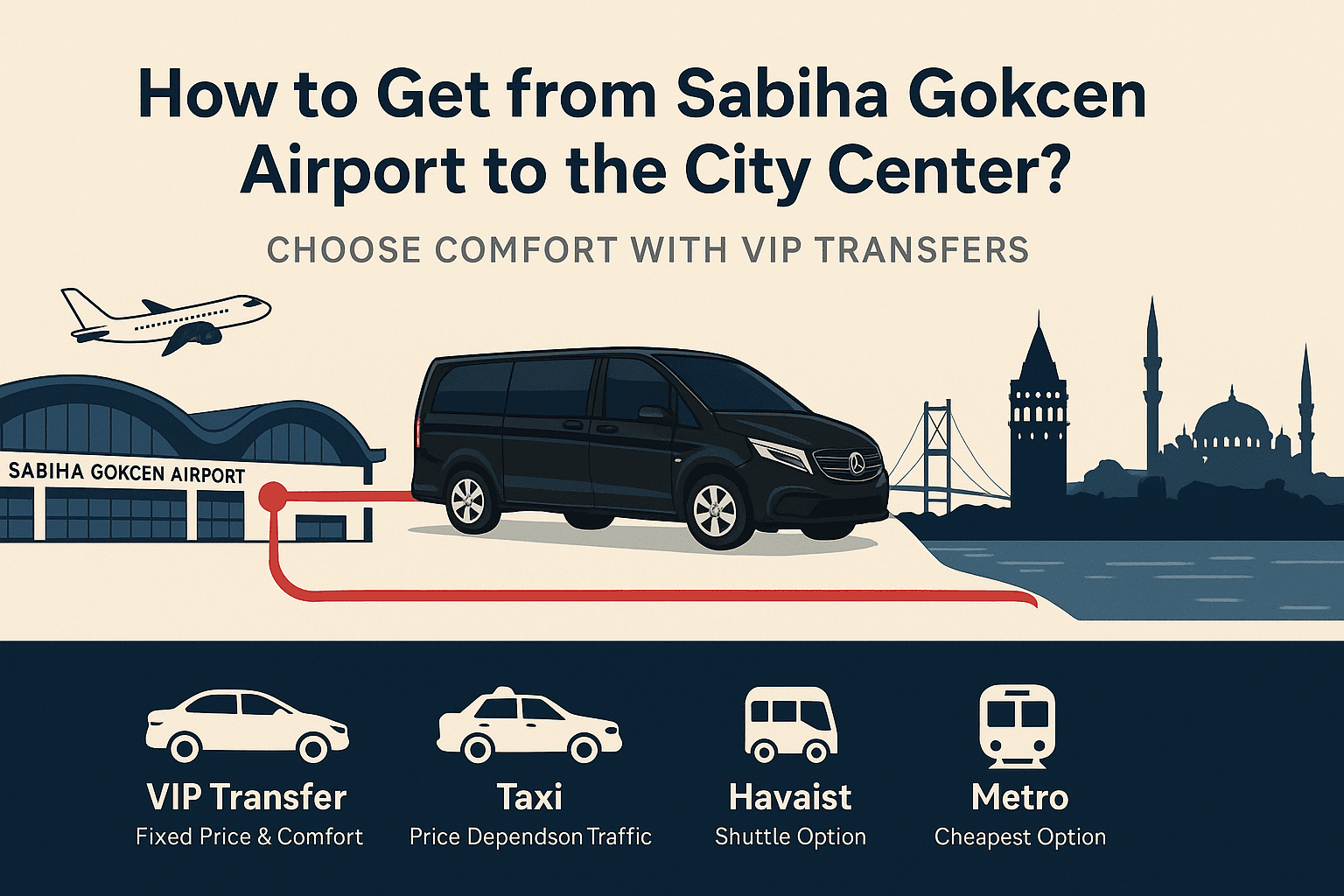 Sabiha Gökçen Havalimanı Transfer Rehberi 2025 | AirportShuttleTR ile Rahat Ulaşım - Airport Shuttle TR
