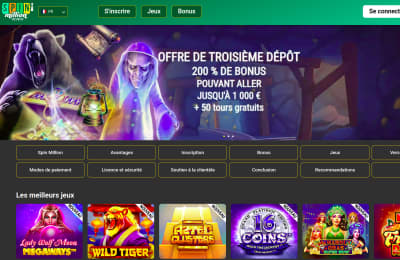 Spin Million Casino en ligne : note, avis et guide pour bien débuter en France