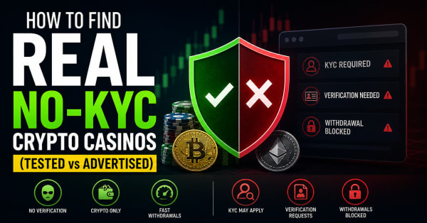 How to Find Real No-KYC Crypto Casinos (Tested vs Advertised)