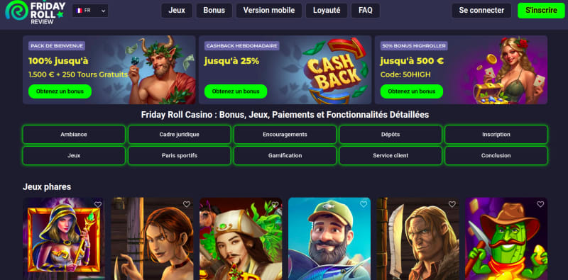 Jeux originaux, paris e-sport et service client réactif : le combo gagnant de Friday Roll Casino