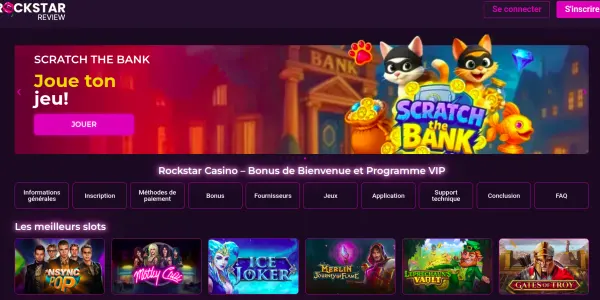 Nos astuces pour bien démarrer sur le casino Rockstar sans stress