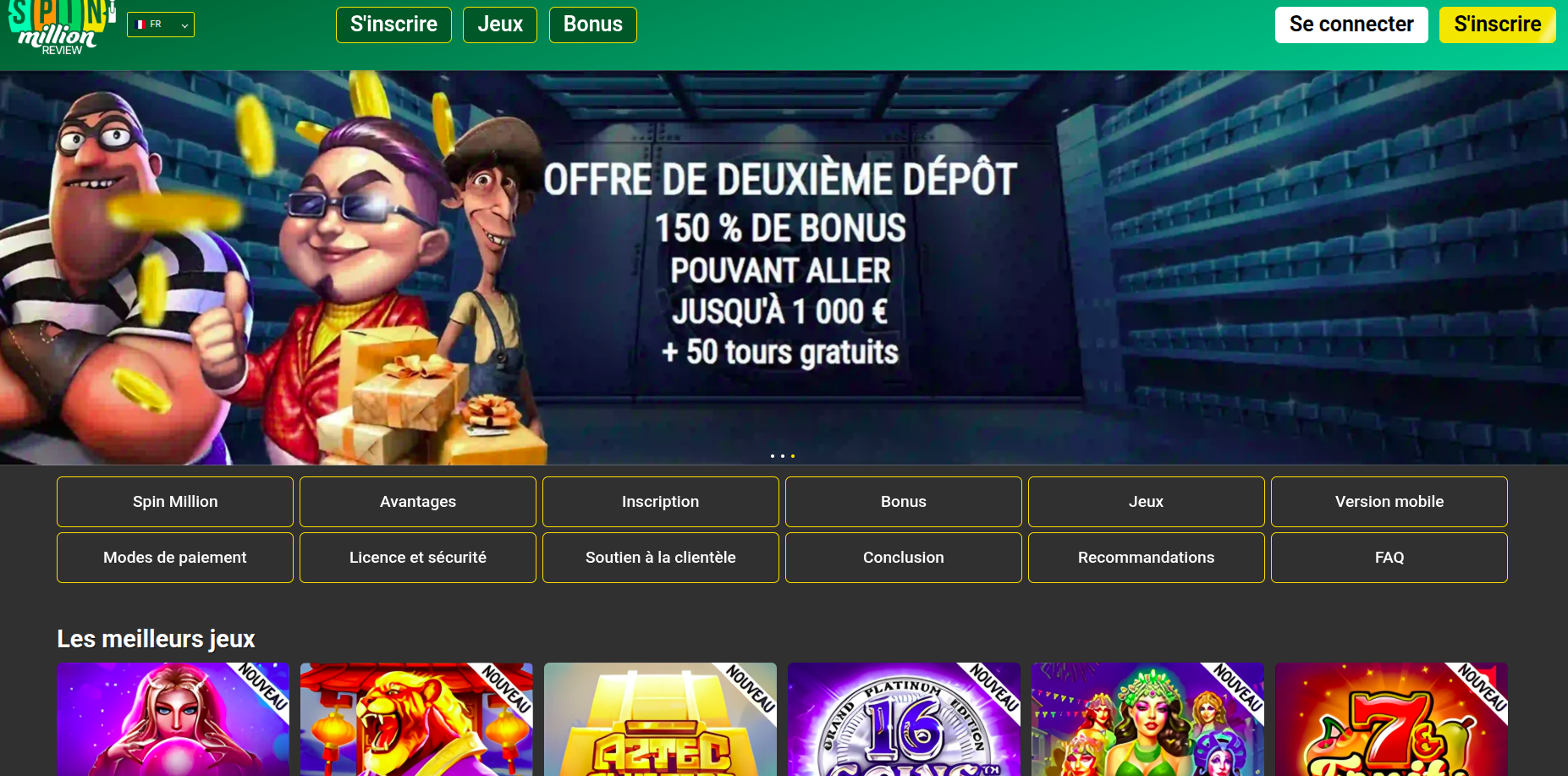 Spin Million et ses récompenses VIP pour les joueurs fidèles