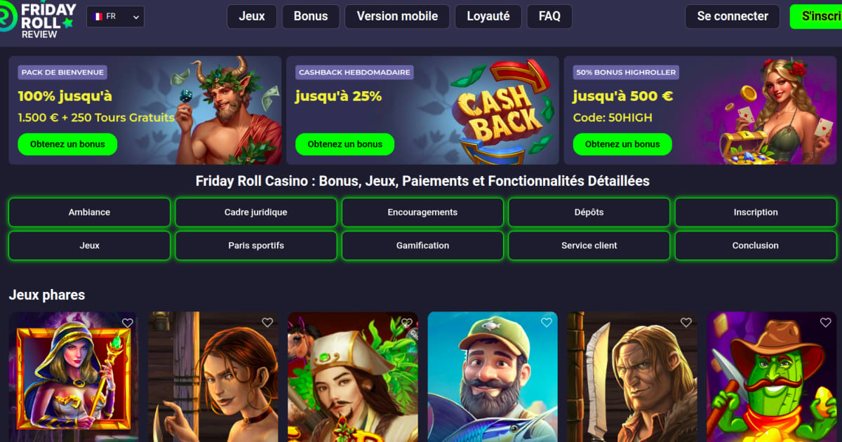 Casino en ligne France : l’importance de la licence et de la sécurité illustrée par Friday Roll