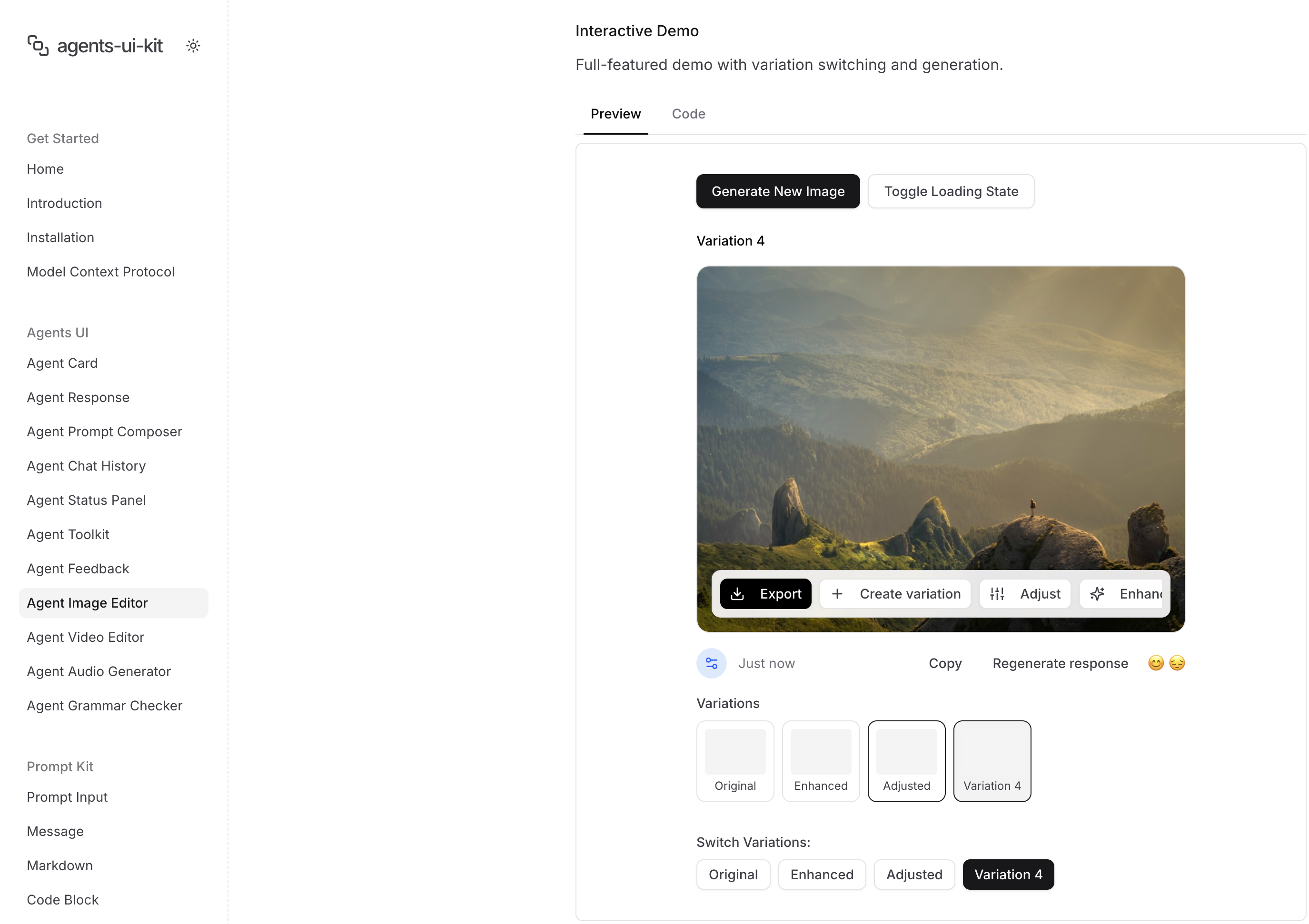 agents-ui-kit preview