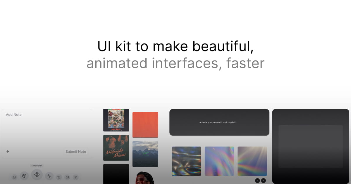 Motion Primitives preview