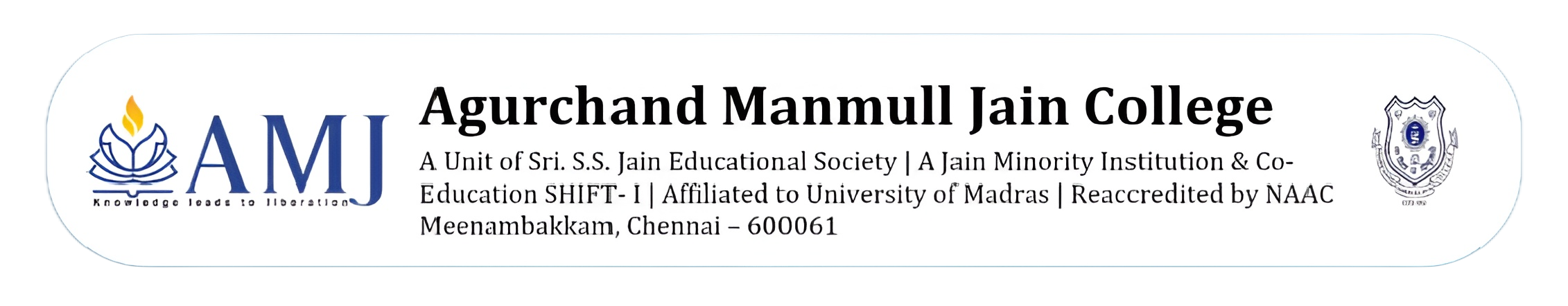 A.M. Jain College Logo 1