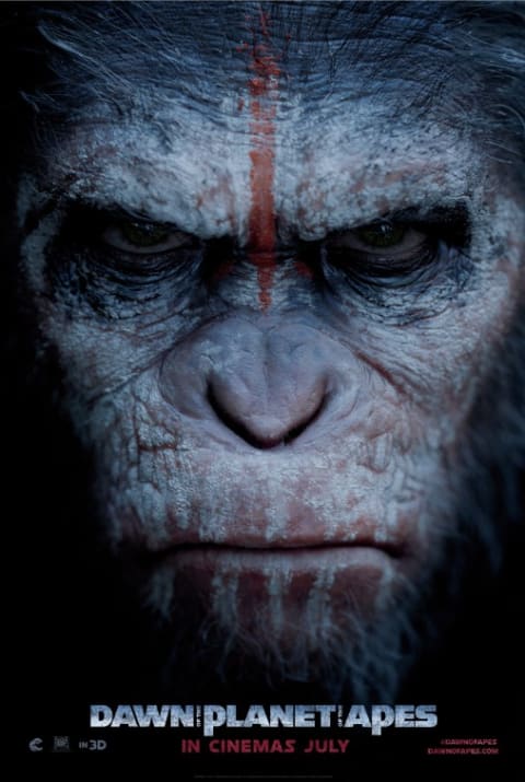 Dawn of the Planet of the Apes theatrical one-sheet