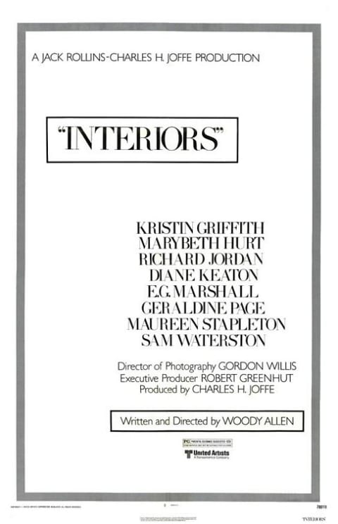 Interiors theatrical one-sheet