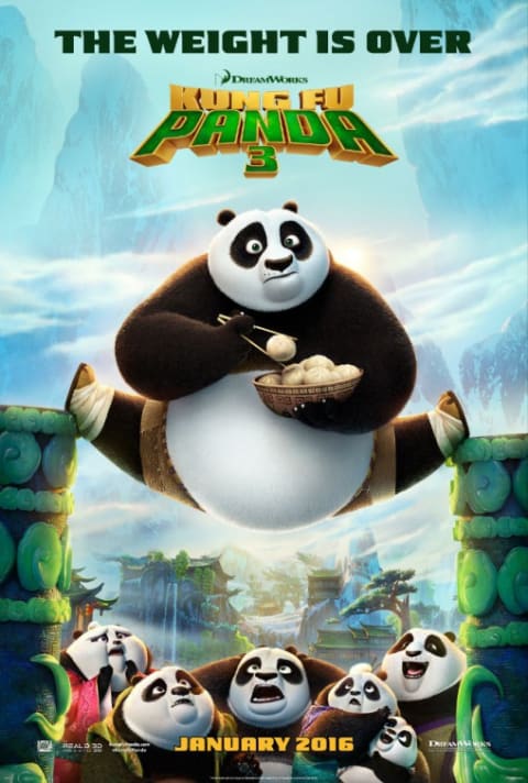 Kung Fu Panda 3 theatrical one-sheet