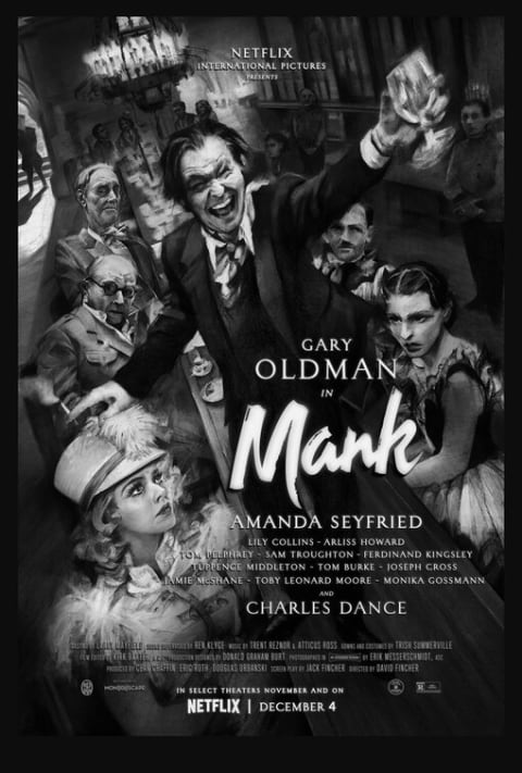 Mank theatrical one-sheet