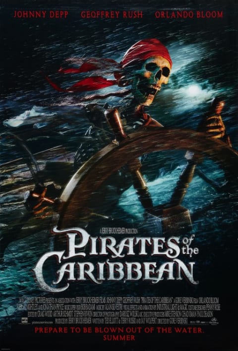 Pirates of the Caribbean: The Curse of the Black Pearl theatrical one-sheet
