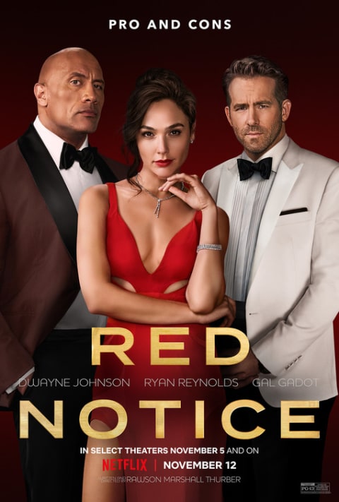 Red Notice theatrical one-sheet